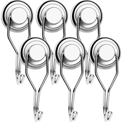Swivel Swing Strong Neodymium Magnetic Hook Refrigerator Magnetic Hooks ,Strong Neodymium Magnet Hook for Hanging, Grill