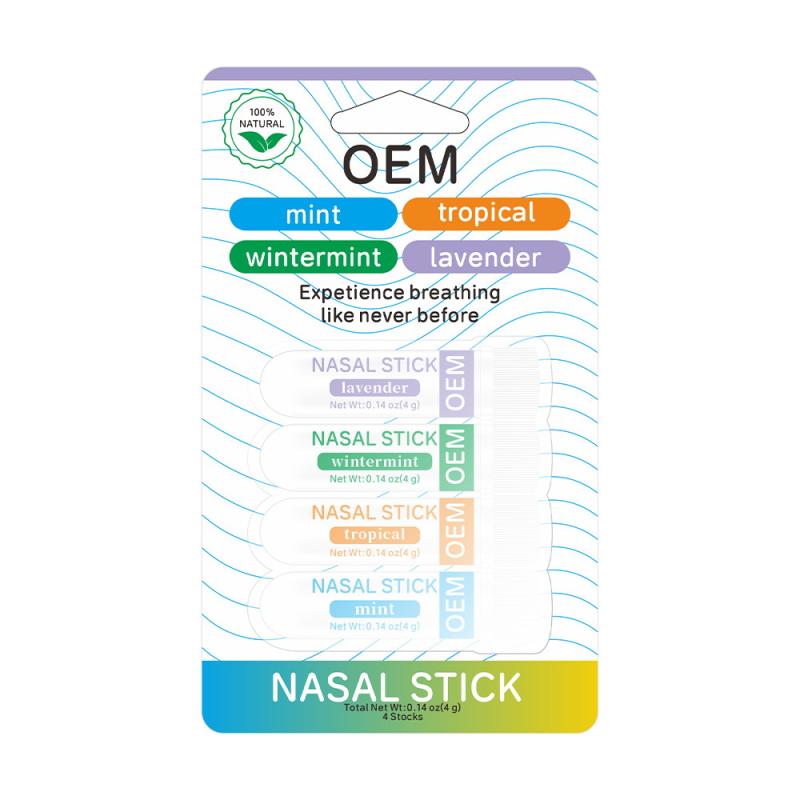 4Pcs Nasal Stick Long Lasting Effect Refreshing Stick