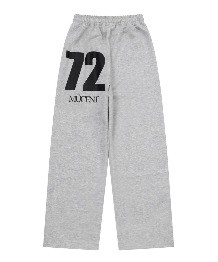 MUCENT Signature Bag 72 Lettering Wide Sweatpants Unisex (2 Colors)