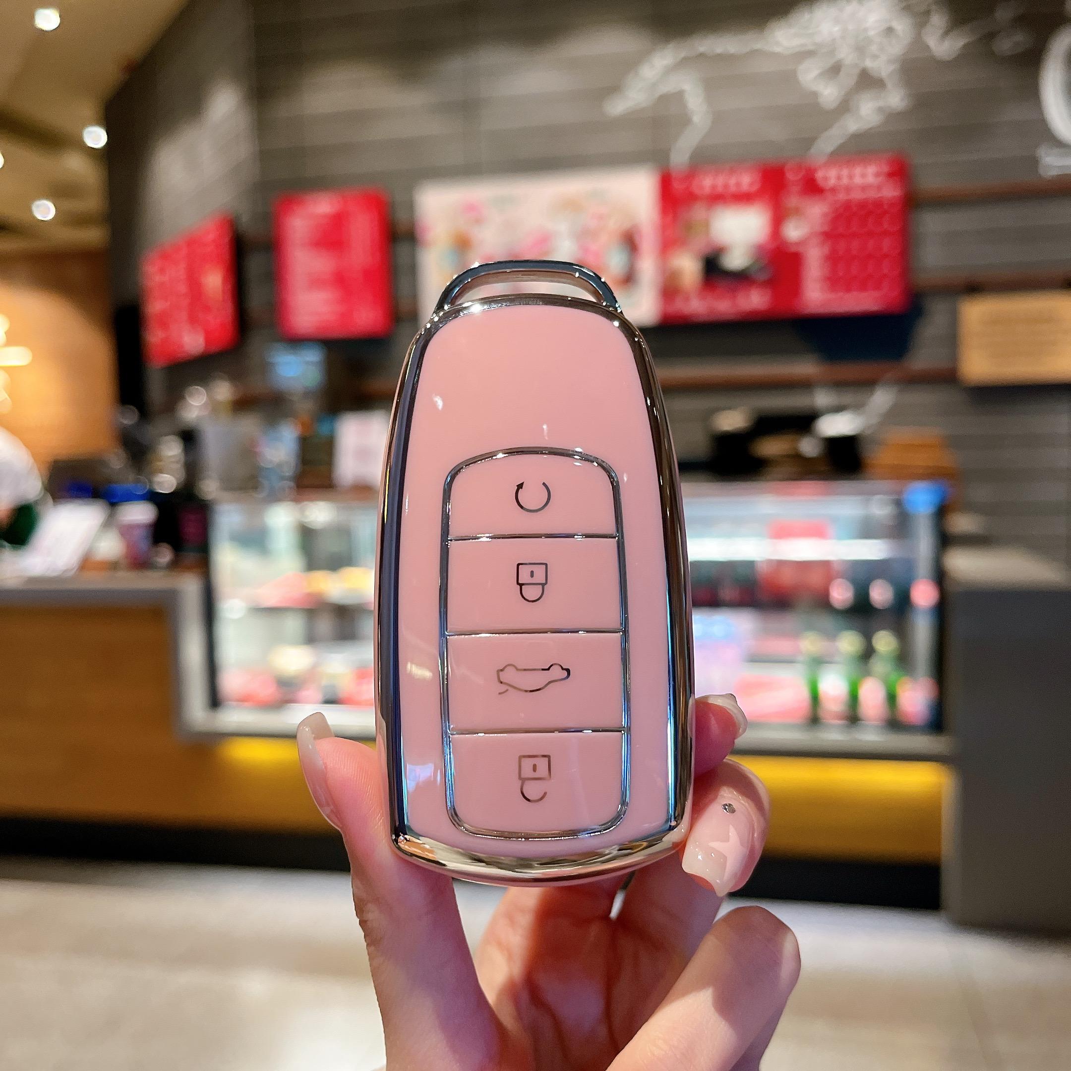 

Чехол для автомобильного ключа из ТПУ с 4 кнопками для Chery Keychain 8 Pro Tiggo 8plus New 5 Plus 7pro Car Key Protector Shell Fob Accessories