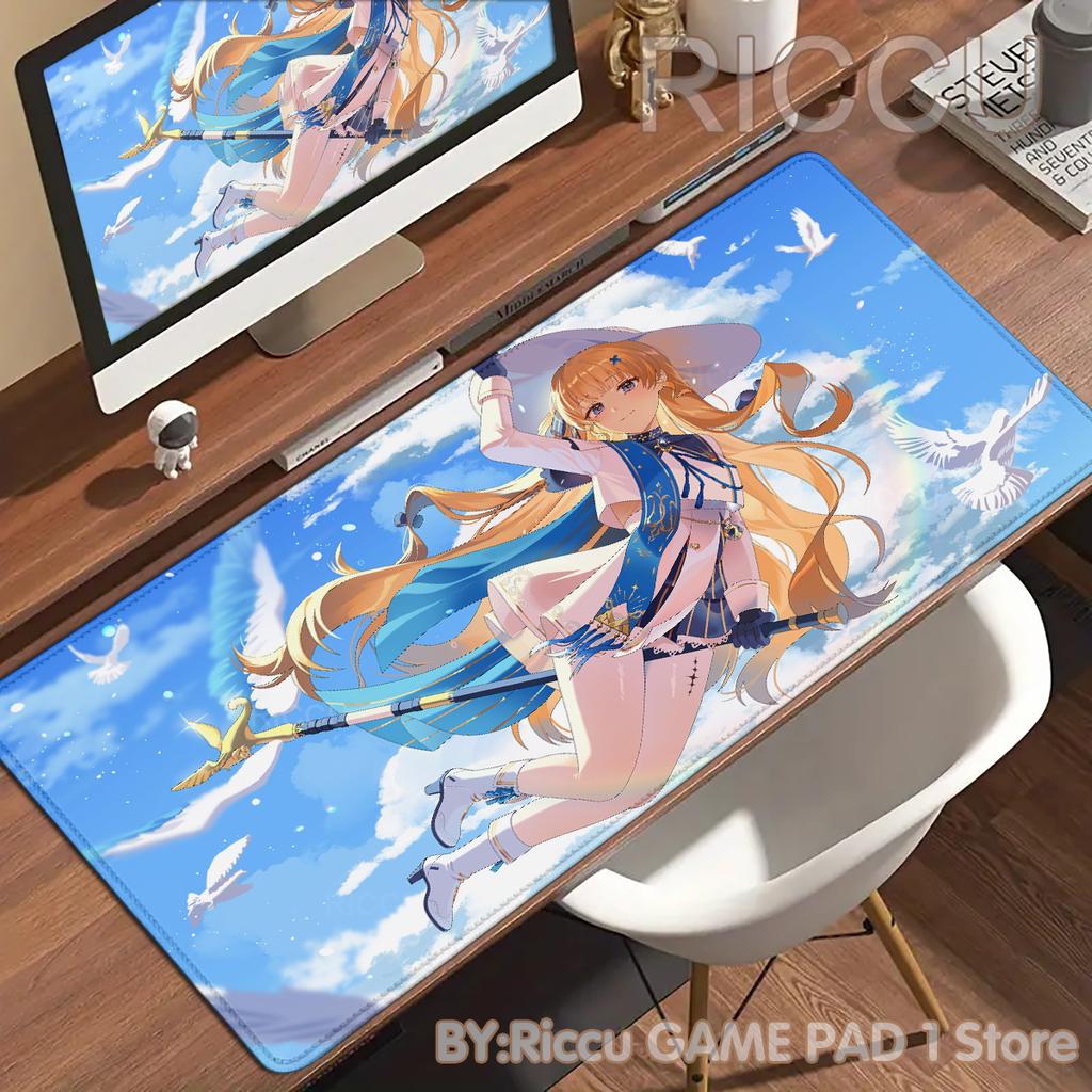 HD Phoebe Wuthering Waves Roles Anime Mouse Pad Computer Table PC Gaming Accessories Cushion Pad XXL Anti-slip Comic Mouse Pad
