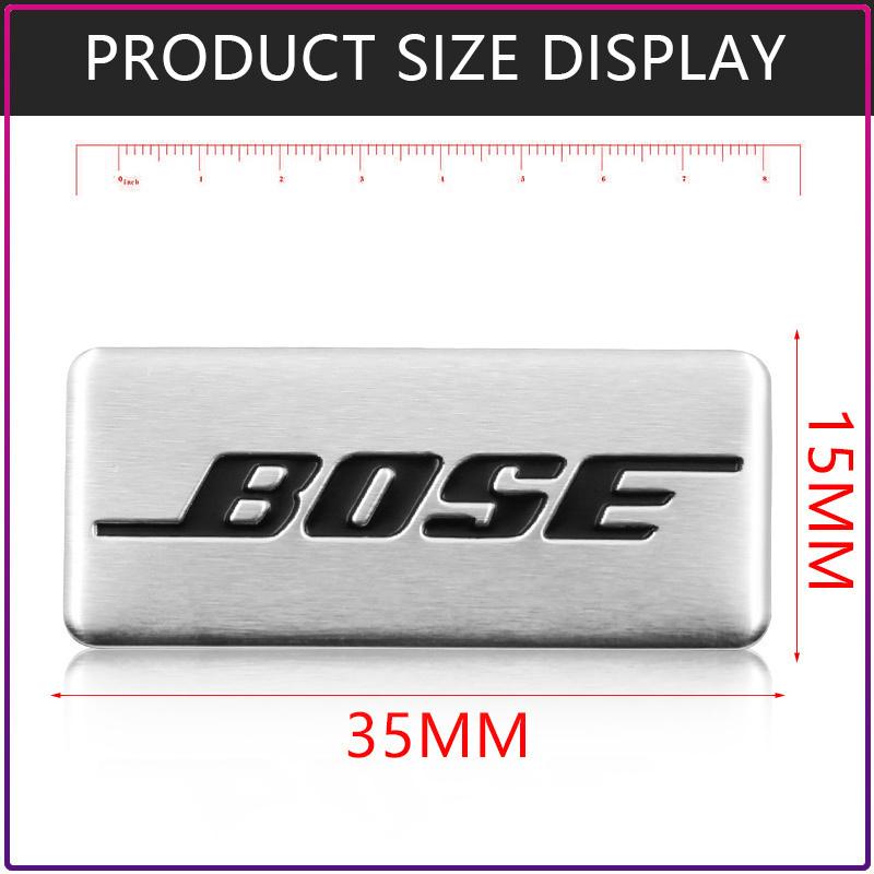 Auto Aluminium 3D Metall Pin BOSE Hi-Fi Lautsprecher Audio Stereo Beschriftung Dekorieren Aufkleber Abzeichen Emblem Abziehbilder Auto Styling