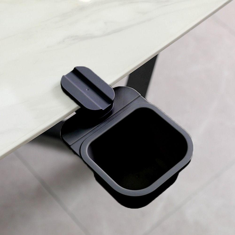 Nordic Style Under Table Multifunctional Rotatable Hidden Trash Can Dustbin Trash Tray Waste Bin