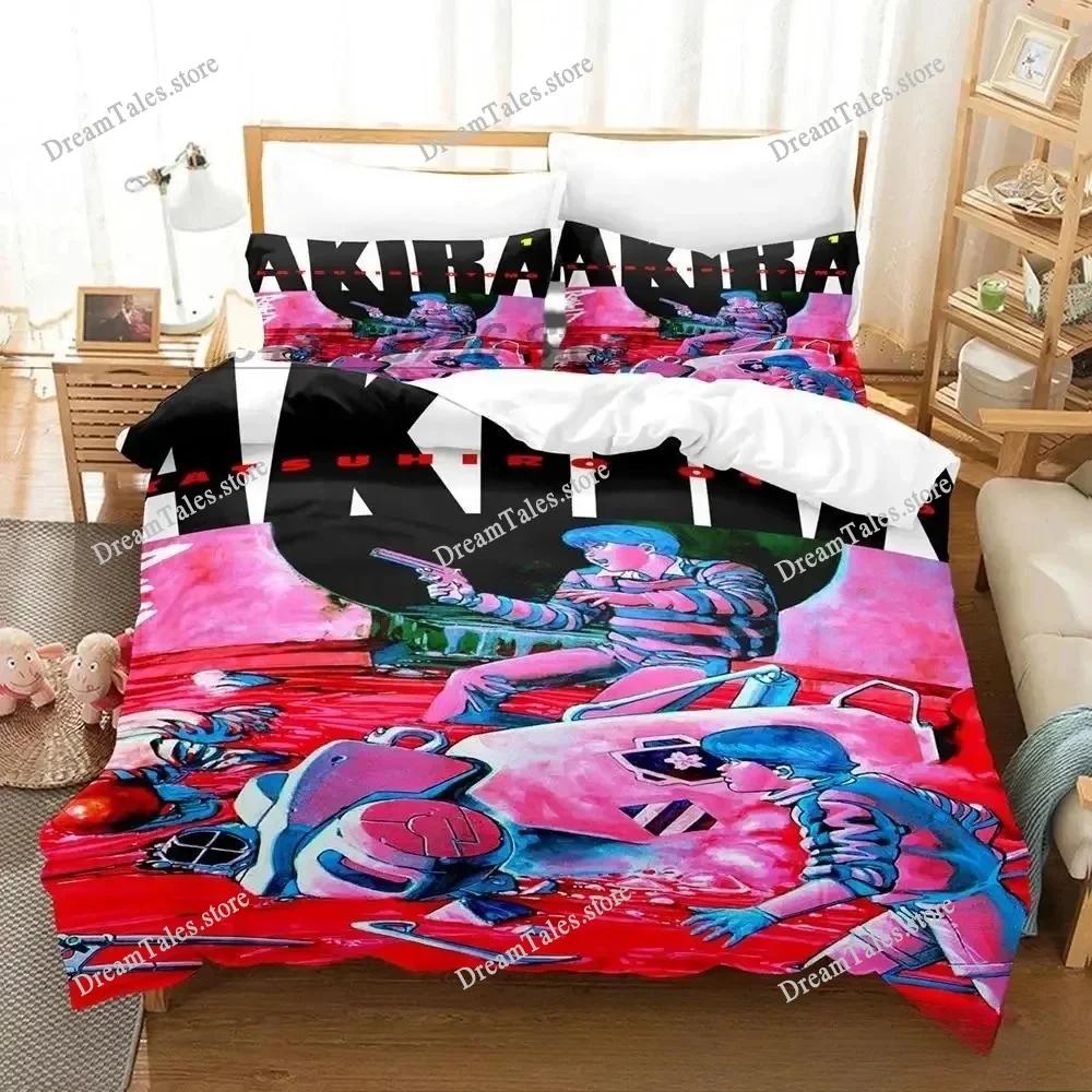 New Akira Bedding Set Single Twin Full Queen King Size Bed Set Adult Kid Bedroom Duvet Cover Sets 3D Print Anime Bed Sheet Set
