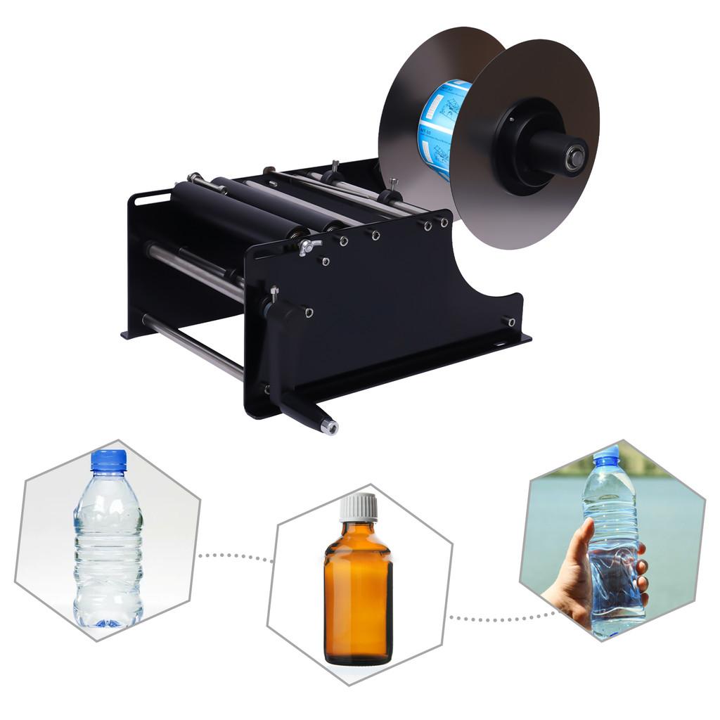 MT-30 10-30pcs/min Label Applicator Manual Semi-automatic Round Bottle Labeling Machine Small Adhesive Sticker Labeler