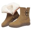 Cold-proof flat-soled cotton shoes soft-soled thickened cotton boots winter velvet warm short boots snow boots