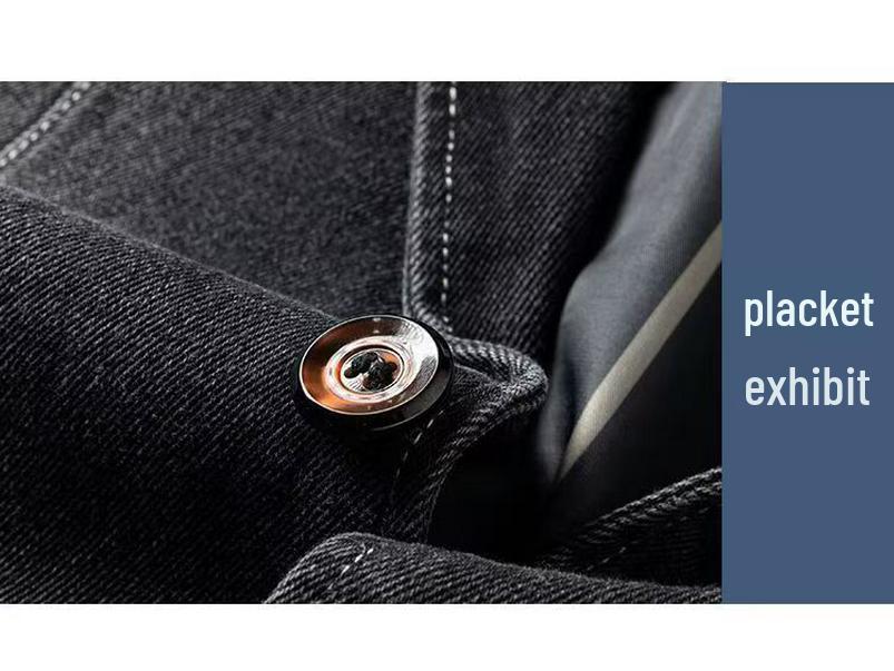 Men's Trendy Single-Breasted Denim Blazer - Versatile, High-End Jacket for Spring/Autumn.