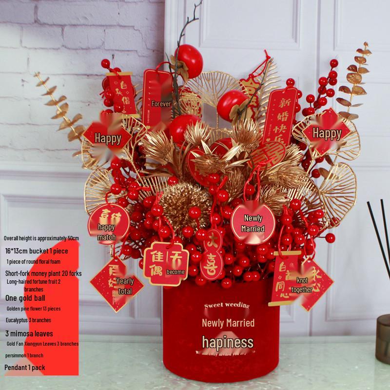 Fortune Flower Bucket: Home & Wedding Décor, Housewarming & Newlywed Gift