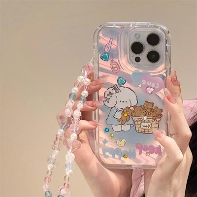 Zhitai iPhone Hülle für 16 Pro, 14, 13 Pro Max, 15 - Beinhaltet Phantom-Design und Armband im 13er-Stil.