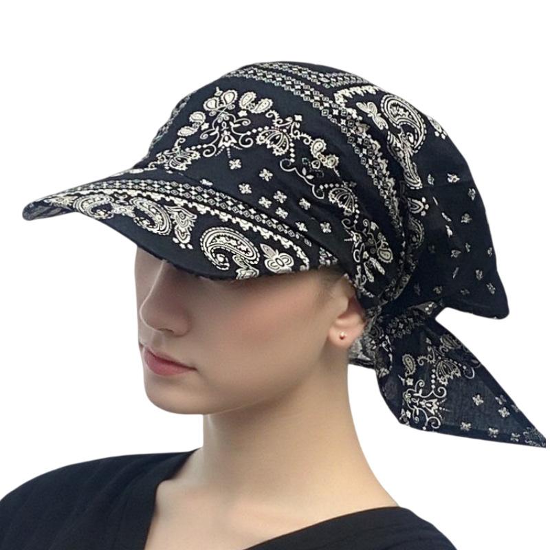 Niche Design Fashionable Sunshade Headscarf Hat Men's and Women's Caps Spring and Summer Shopping Camping Anti-sun Hat