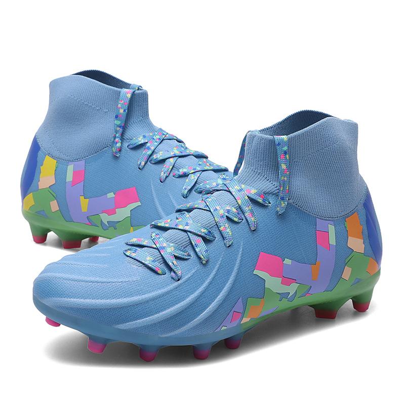 Teen students outdoor sports shoes medium and older children's football shoes AG long nails TF broken nails training shoes men