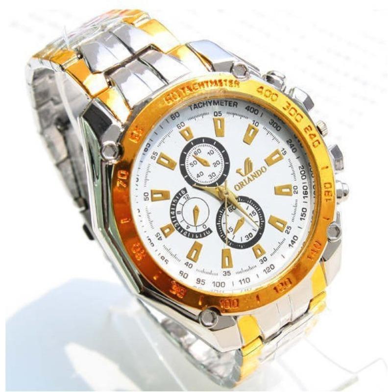 New, ORLANDO men's alloy watch, men's watch gift watch, manufacturer steel belt