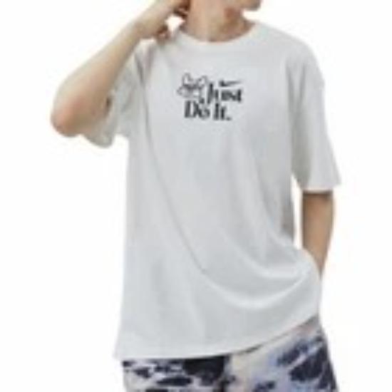 Nike Men's Retro Letter Print Short-Sleeve T-Shirt in White FV1129-100