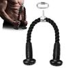 Hikeen Triceps Rope Attachment with Rubber Triceps Pulldown Friction Triceps Pulldown Rope for Gym Home with Carabiner Anti-Slip Grip, Attachment,