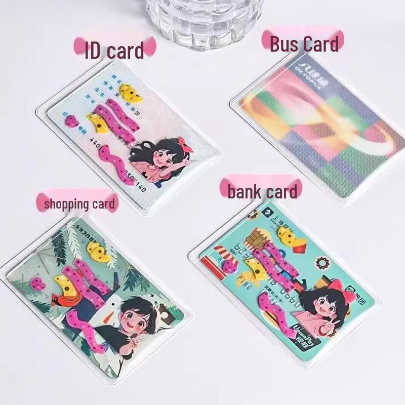 Transparent Anti-Magnetic Card Protector Sleeve for IDs and Membership Cards