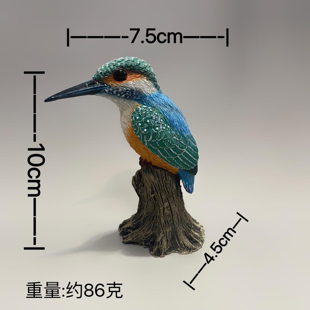 Decorative Birds Kingfisher Resin Figurine Ornaments Handmade Model Crafts Home Decorations Original Special Bird Home Decor