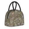 Camouflage Star Skull Insulated Lunch Bag Cooler Bag Reusable,Lunch Container  High Capacity Tote Lunch Box Food Storage Bags