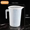 5000/3500/2000/1000/500/250/100ml Tazza graduata in plastica con coperchio Becher da laboratorio di grandi dimensioni Tazza di miscelazione trasparente Strumenti per la cottura