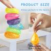 2pcs Taba Colorful Crystal Simulation Water Drop Squishy Toy, Soft Water Drop Squishy Fun |Squeeze Toy, Slow-Rebound Material