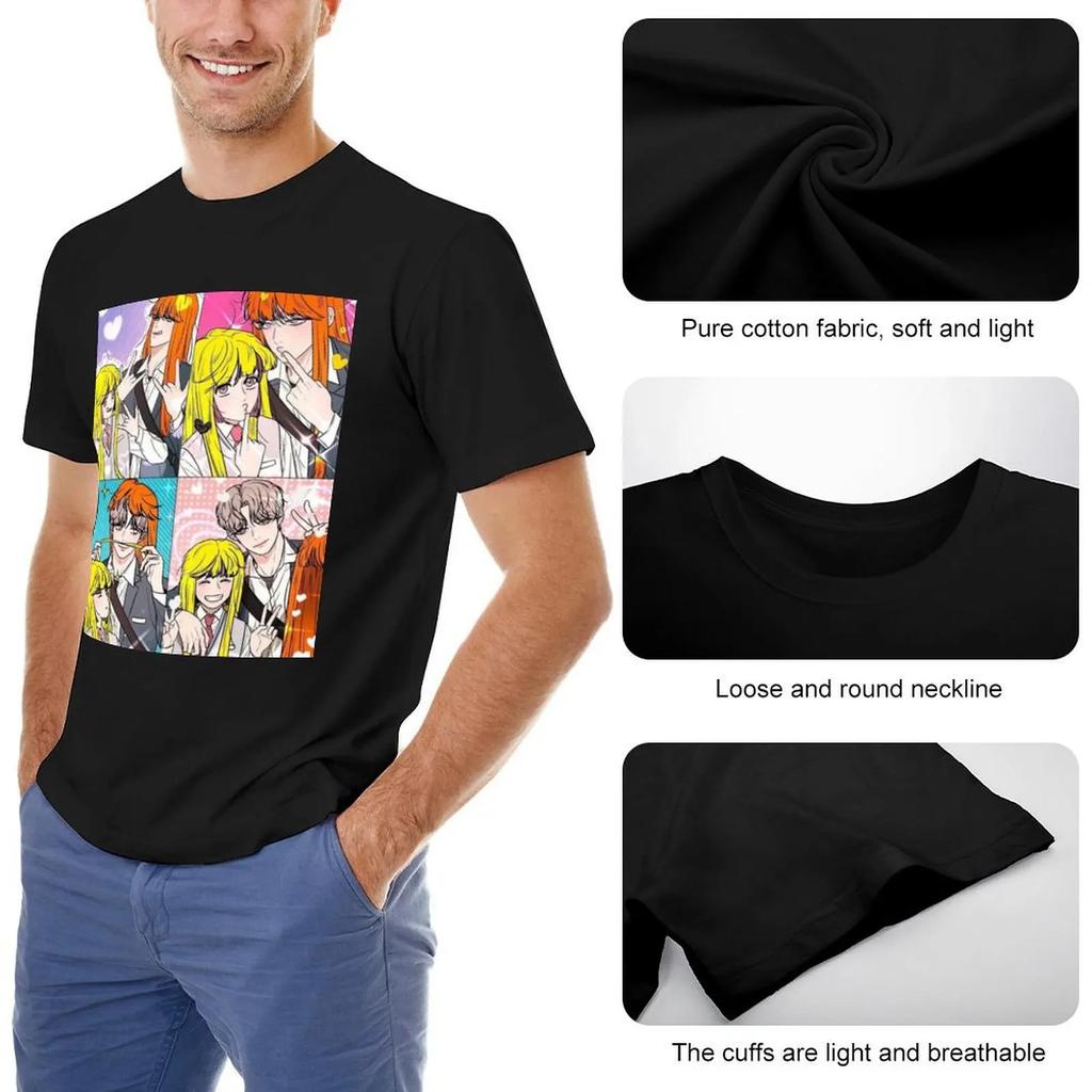 Operación Amor Verdadero: Camiseta de Su-Ae y Dohwa con figuras de anime, camisetas de anime vintage, camisetas de entrenamiento para hombres