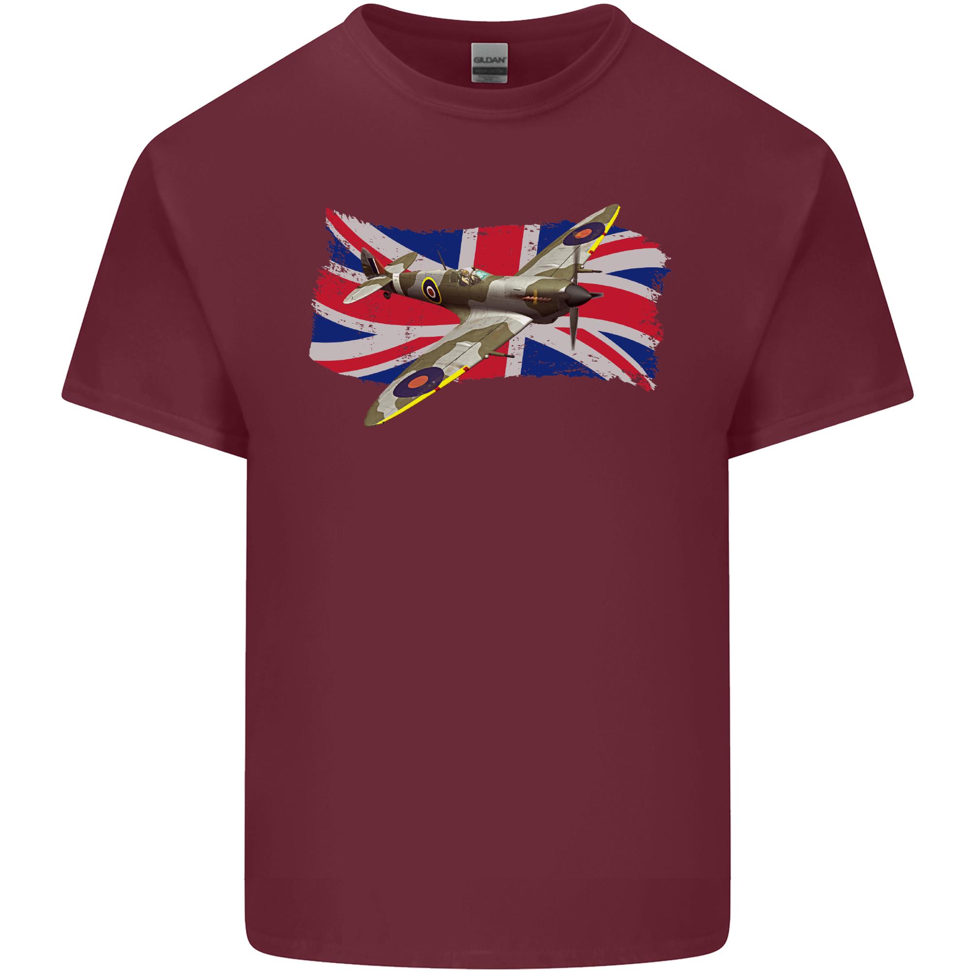 Supermarine Spitfire With The Union Jack Unisexs Light Cotton Tshirt S