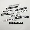 EZB2 2025 Hot New Aluminum Car Badge Rear Letter Emblem Trunk Accessories For Mercedes Benz AMG Brabus Maybach C E S GLE CLC Class W2