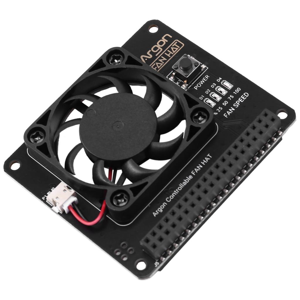 Fan HAT for 4/ 3 Cooling Fan with Software Adjustable Speed / 40mm Big Fan for Raspberry Pi4