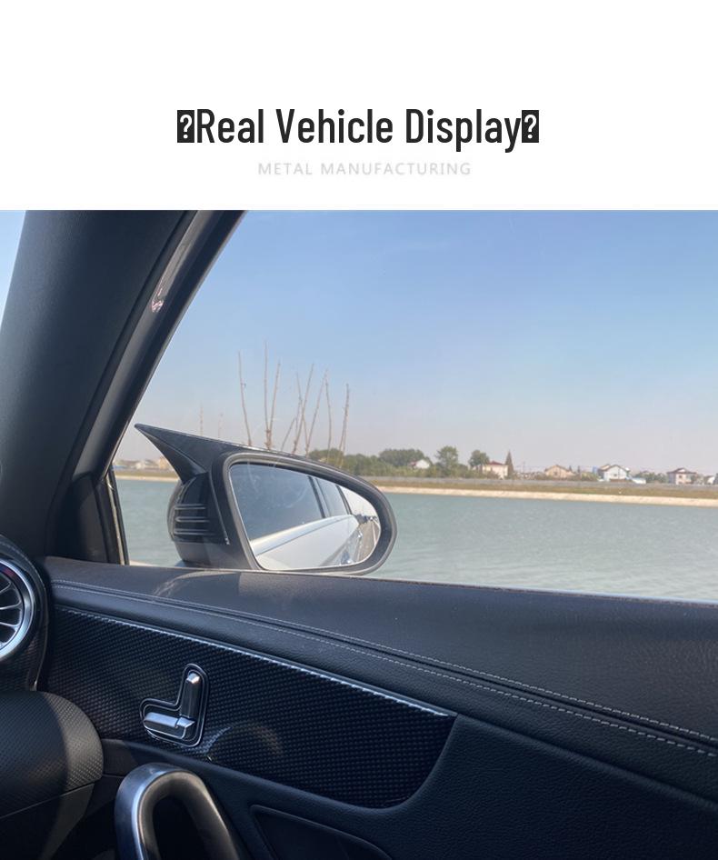 Mercedes-Benz A/C/E-Class GLC Horn Rearview Mirror Shell & W206 Mirror Cover, CLA Decoration