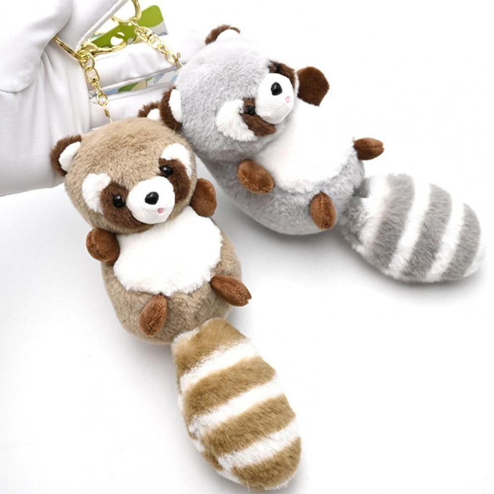 Pendant DIY Trinket Raccoon Plush Keychain Stuffed Animal Toys Plush Keychain Raccoon Plush Pendant