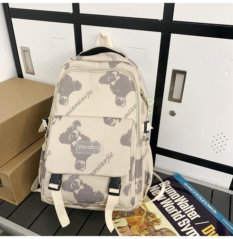 

2024 новый школьный рюкзак большой вместимости для учеников средней школы, модный повседневный рюкзак с принтом Mori, нишевый дизайн рюкзака