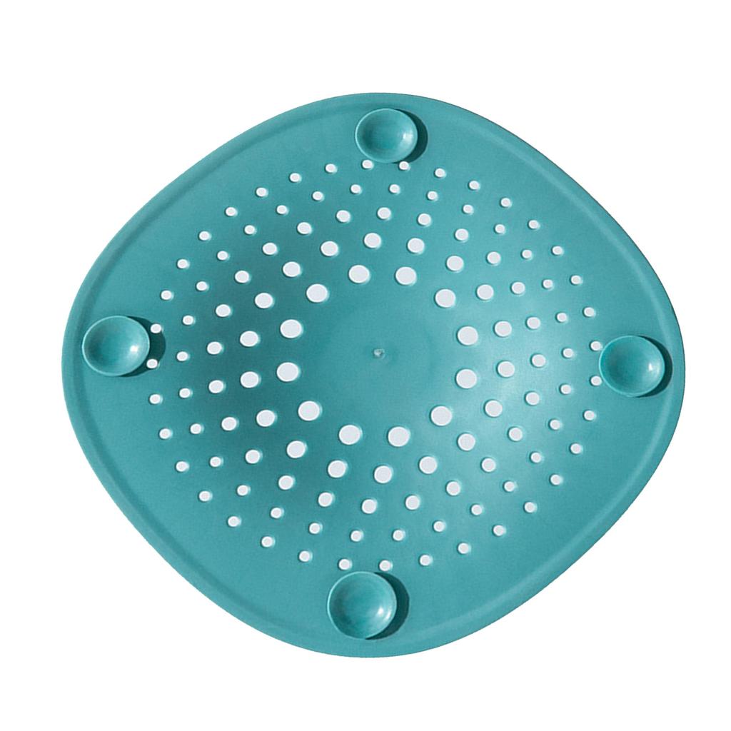 Sink Strainer Prevent Clogging TPR Shower Drain Hair Catcher Washbasin Drain Mesh Cover for Kitchen Bathroom Green