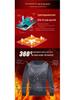 Men's Knit Striped Round Neck Sweater – Thickened Plus Velvet Base Layer for Autumn/Winter