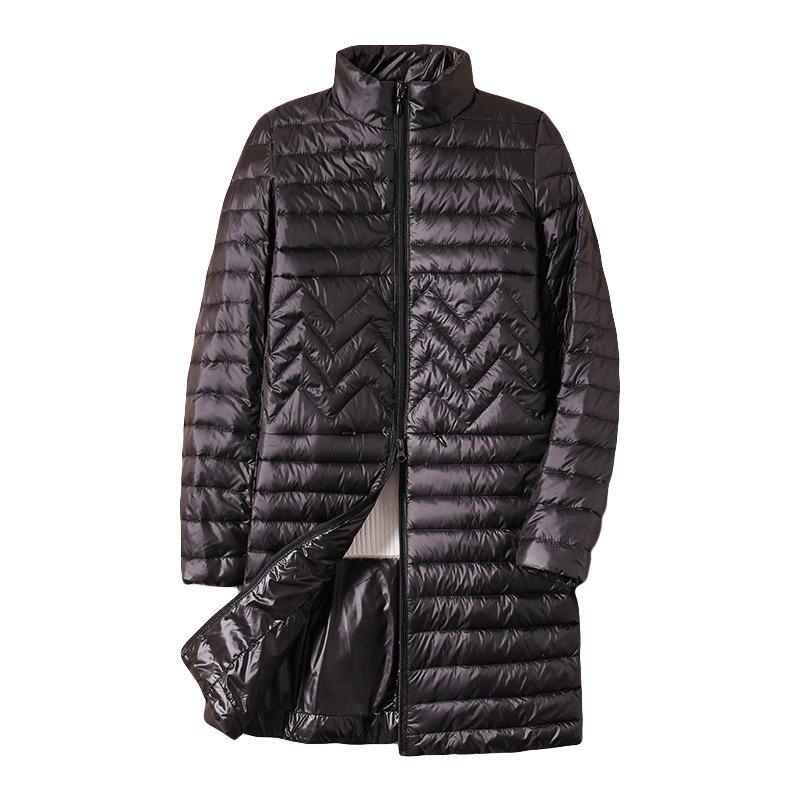Down autumn and winter new light and thin down jackets medium and long jackets warm down jackets medium and high-end