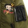 LOW BLOW KNUCKLE BETTY BOOP Betty Boop Collaboration Reversible MA-1 Jacket Men's Used