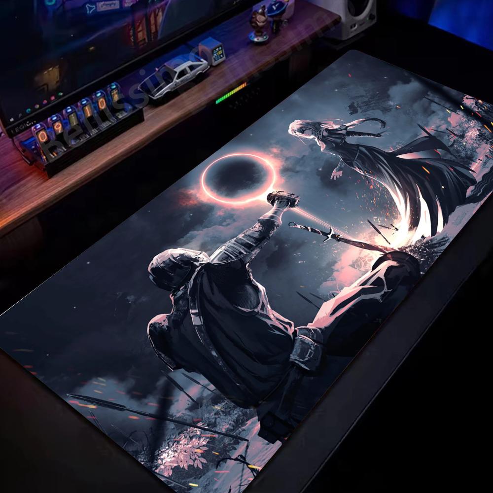 Game Mouse Pad Dark Souls Mause Pad Computer Desk Mat Nonslip Mousepad Xxl Large Table Gamer Keyboard Gaming Pad the Hot