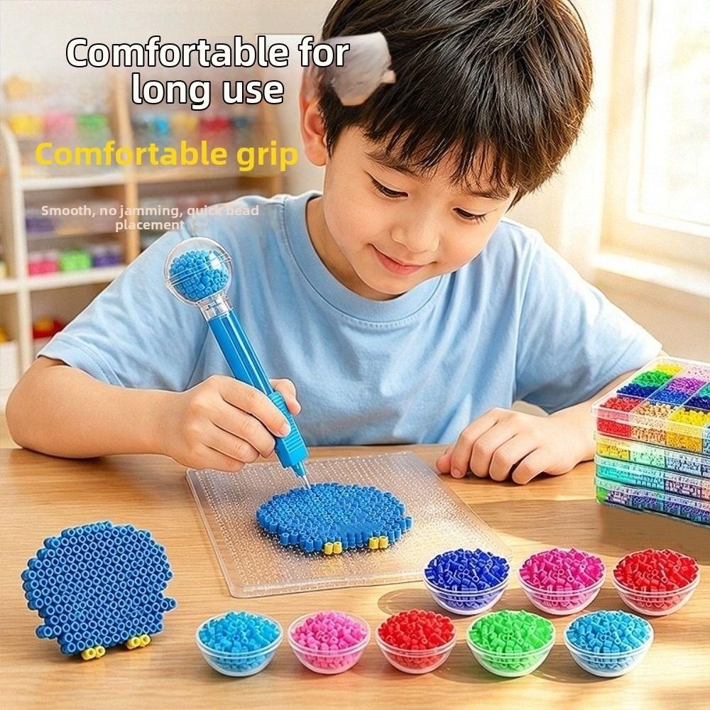 2.6mm Tip Fuse Bead Pen Automatic Perler Bead Dispenser Professional Bead Placement Pen Kids Toys