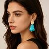 Bohemian Resin Geometric Stud Earrings - Luxurious, Versatile Design for Everyday Wear