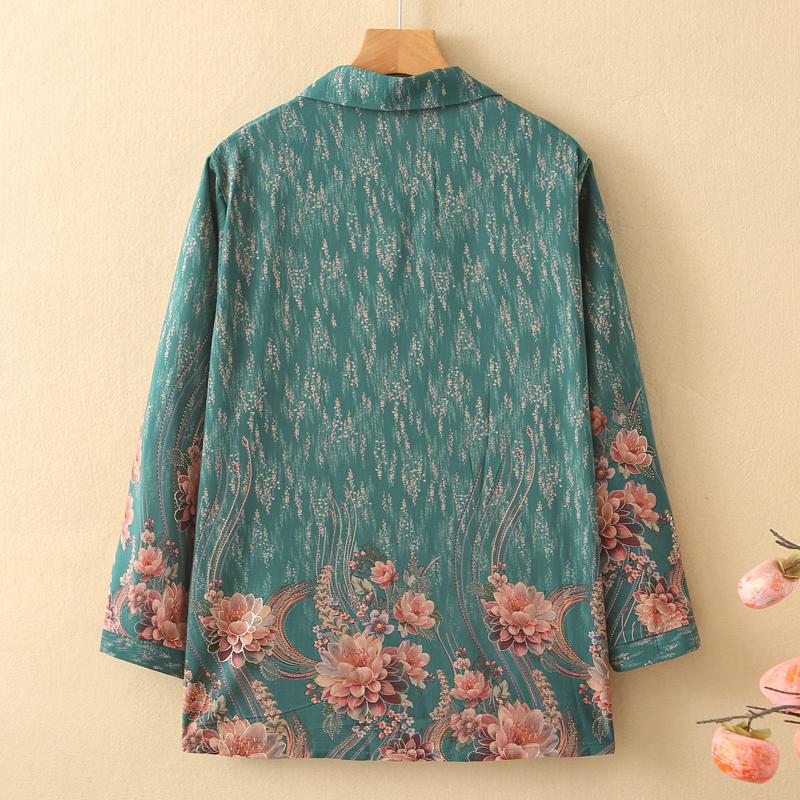 Duży Rozmiar 3XL-8XL Oversize Letnie Bluzki dla Kobiet Koszule Codzienne Luźny Vintage Top z Długim Rękawem Lato Odzież dla Kobiet w Średnim Wieku