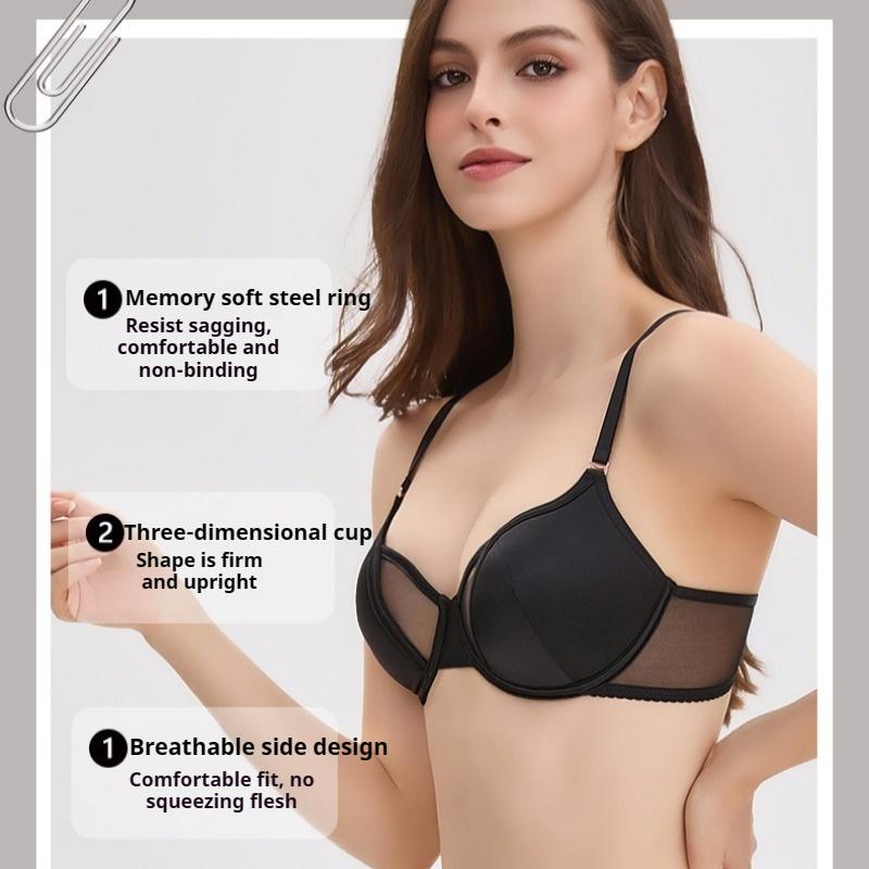 Francouzské Sexy Prádlo Malá Prsa Nevyplněný Košíček Push-up Podpůrná Podprsenka Letní Ultra-tenká Podprsenka