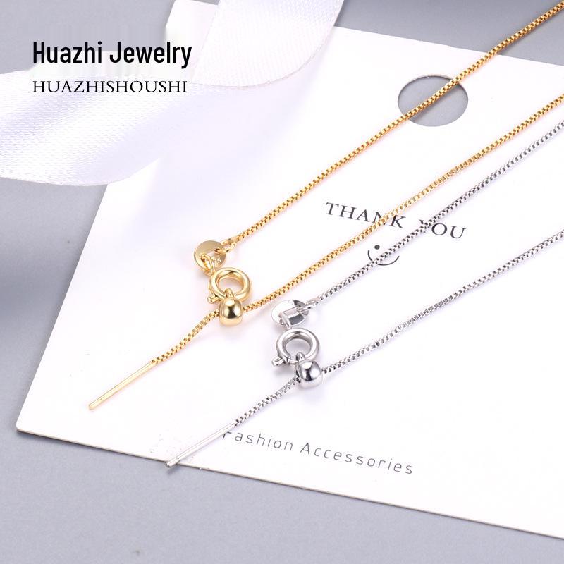 Adjustable Women's Clavicle Necklace with Cross Pendant