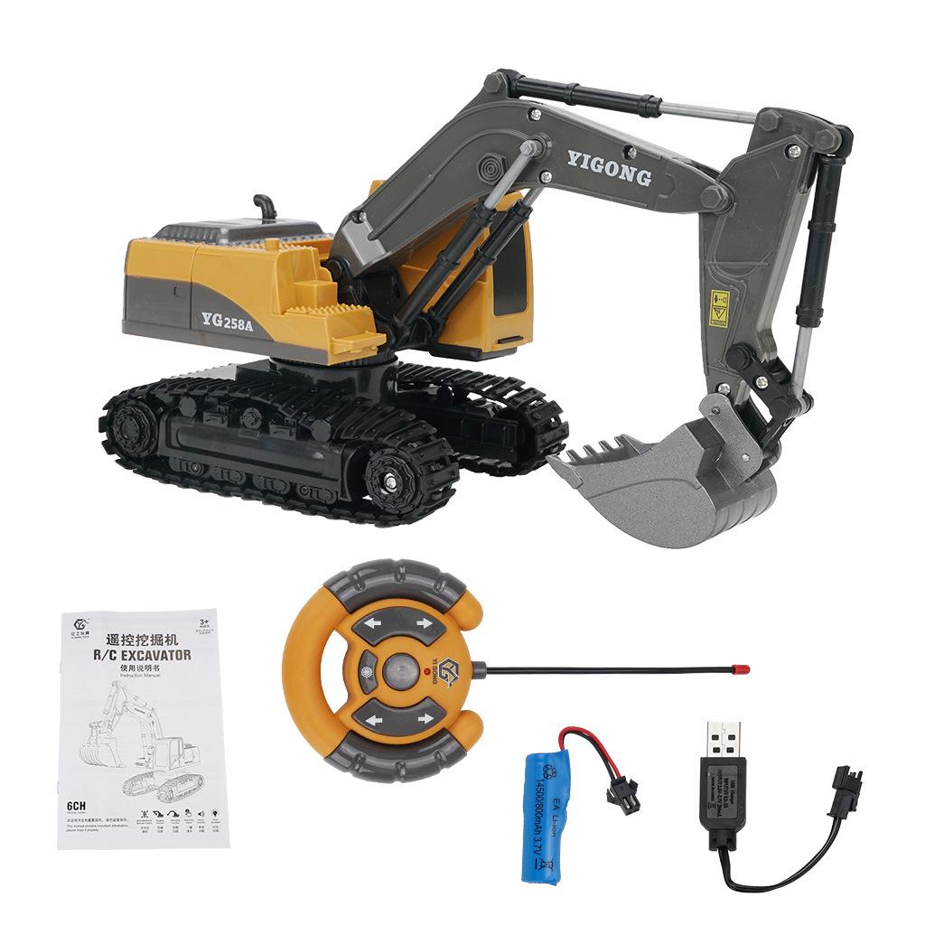 

Девятиканальный гусеничный тяжелый бульдозер с зарядкой 2,4G, детский игрушечный пульт дистанционного управления, подарки, экскаватор из сплава 1033