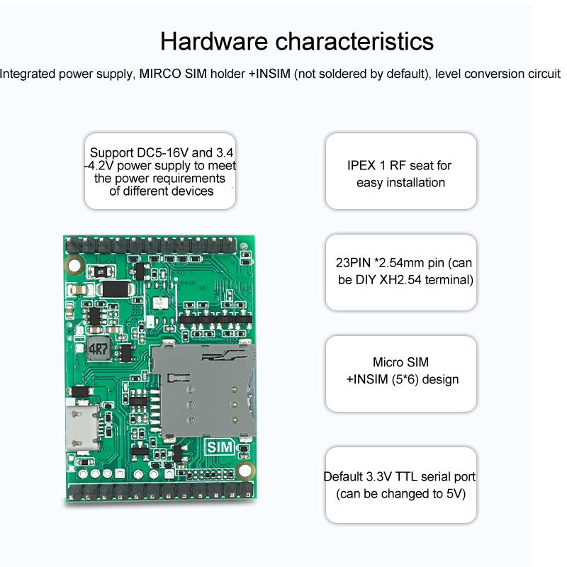 A7670G Global Communication Module CAT1 Core Board 4G Full Network Communication Development Board SIMCOM Module