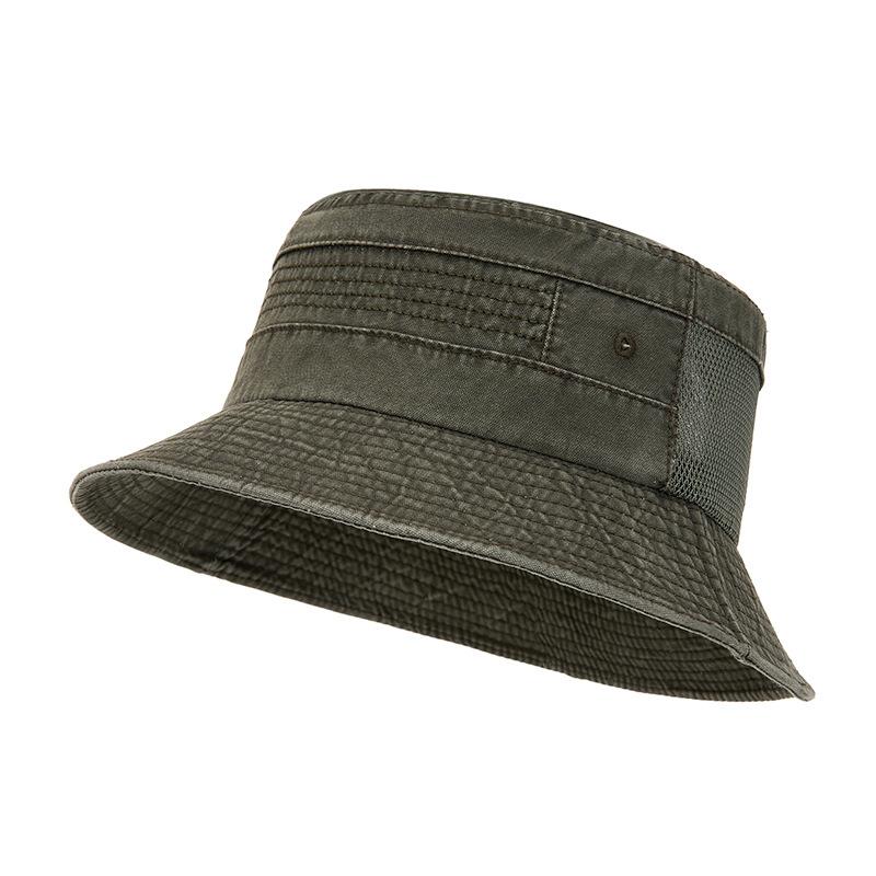 Fischerhut Herren Sommer Netz Atmungsaktiv Eimerhut Retro Outdoor Sonnenschutzhut