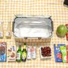 Waterproof Foil Cooler Bag,Picnic Basket, Cooler Case Box,Thermal Insulated Bag,Foldable Aluminum Frame,Fruit Storage Bag