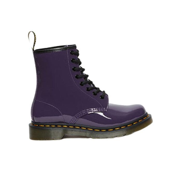 Dr. Martens Simple Comfortable Versatile Martin Boots Women Boots Black Blackcurrant-Purple 27216628