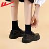 Women's summer new casual versatile black uniform shoes, student one-pedal single shoes