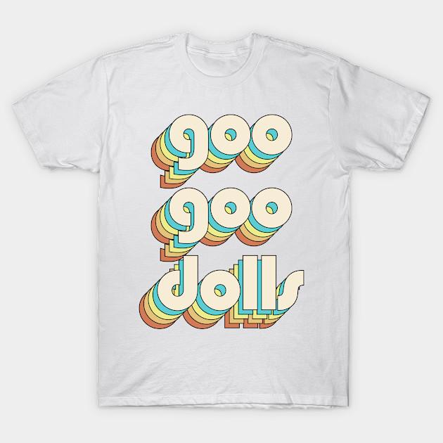 

Мужская черная футболка с принтом Goo Goo Dolls - Винтажный цвет, Печать на трансферной бумаге без вырезания, Хлопковая футболка 4XL белый