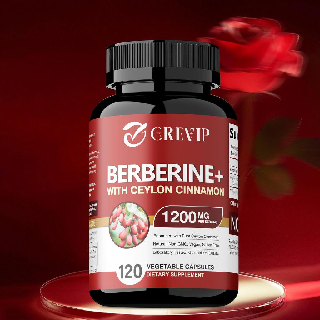 Chlorhydrate de berbérine + cannelle de Ceylan 1200 mg - Contribue au contrôle de la glycémie