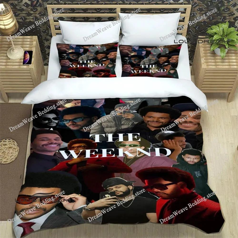 3D Print Singer The Weeknd Bedding Set Duvet Cover Bed Set Quilt Cover Pillowcase Comforter King Queen Size Boys Adult963963
