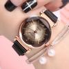 Women Watch Fashion Wild New Watch Magnet Buckle Luxury Fashion Ladies Geometric Roman Numeral Quartz Movement Watch Reloj Mujer